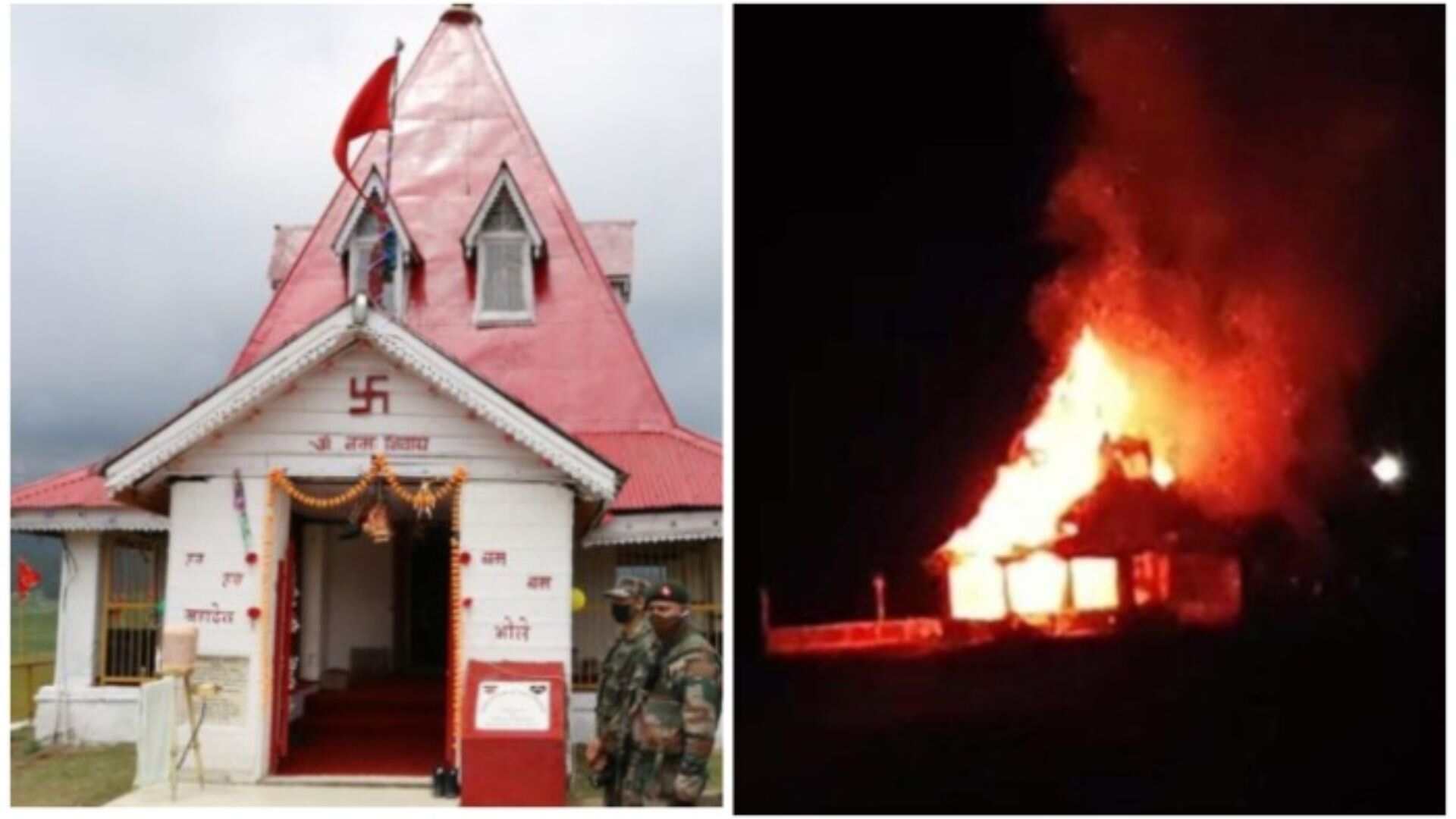 Iconic Shiv Temple in Gulmarg Ravaged by Massive Fire