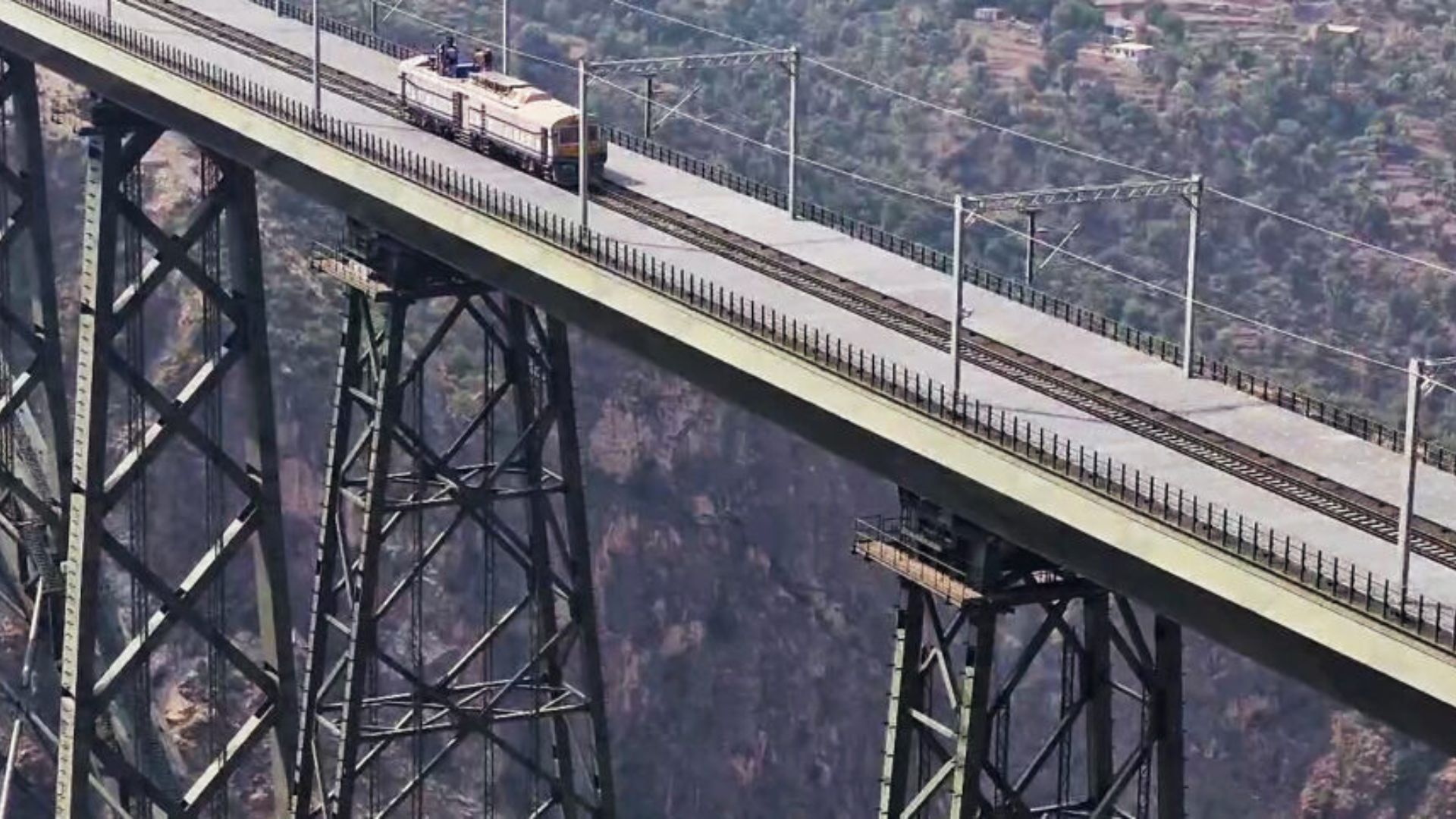 Indian Railways Triumphs With Historic Trial Run On World’s Highest Chenab Bridge