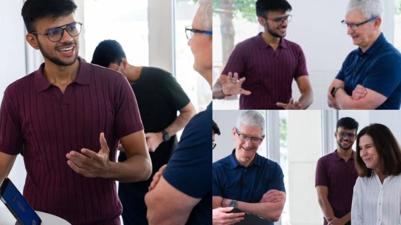 Who Is Indian Young developer Akshat Srivastava? Why Tim Cook Praised Him At Apple Park Visit?