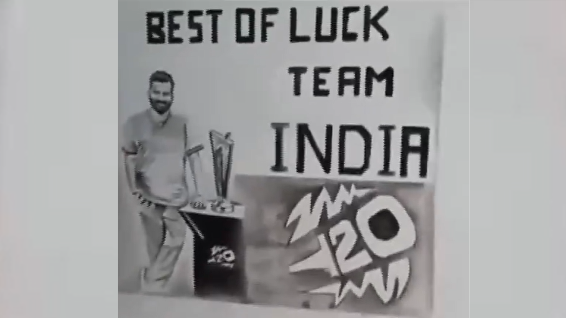 Watch: Ahead Of T20 Final Amroha Artist Made 8-Foot Portrait of Rohit Sharma