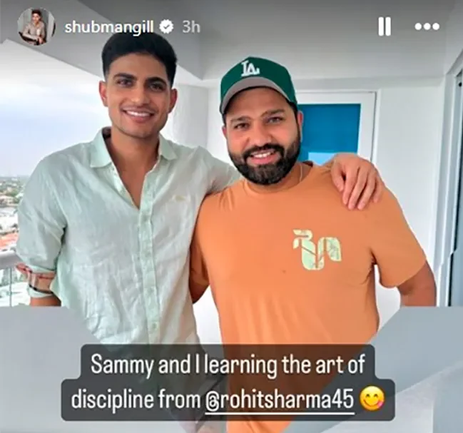 Shubman Gill Kicks “Disciplinary Issue” Rumours Aside with His New Instagram Story With Rohit Sharma