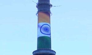 As PM Modi Arrives in Russia, Europe’s Tallest Structure Lit Up in Indian Tri Colour