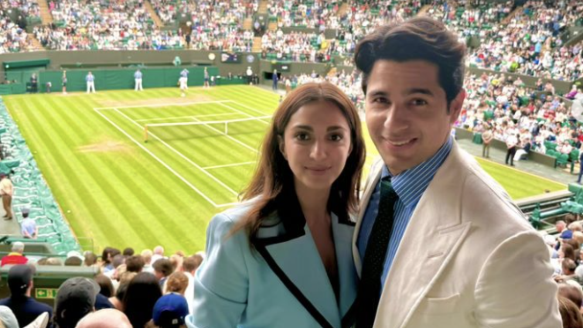 Sidharth Malhotra and Kiara Advani Shine at Wimbledon 2024: Love & Tennis