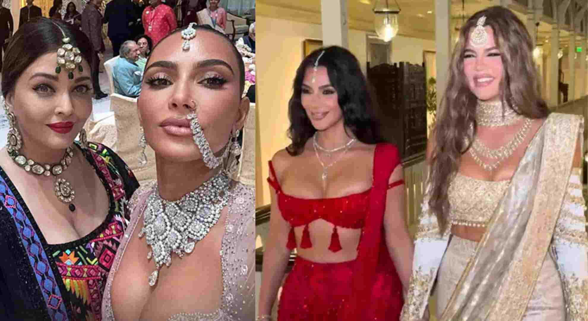 Aishwarya Rai Inspires Kim And Khloe Kardashian’s Glamorous Ambani Wedding Attire