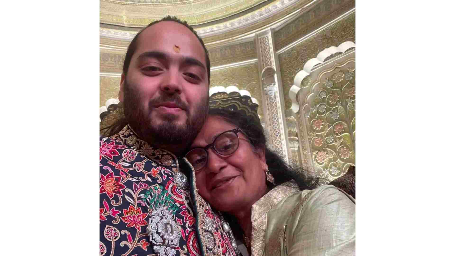 Anant Ambani with former nanny Lalita Dsilva