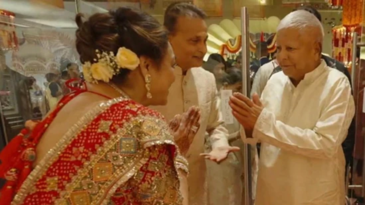 Anil And Tina Ambani Host Anant Ambani’s Wedding, Warmly Welcome Lalu Prasad Yadav