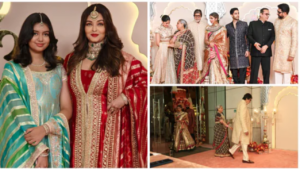 Bachchan Clan Reunion: Aishwarya Rai And Aaradhya Stand Out With Separate Paparazzi Poses At Ambani Wedding