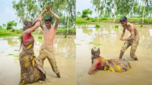 Watch: Couple’s ‘Naagin’ Dance In Muddy Fields Goes Viral, Netizens React ‘Aise Kaun Karta Hai Bhai’