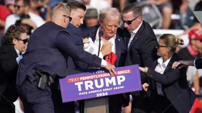 Watch Viral Video: Trump Arrives at RNC Venue with Ear Bandage, Receives Thunderous Applause
