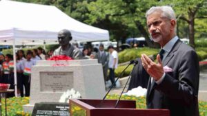 Jaishankar Unveils Mahatma Gandhi Bust In Tokyo, Highlights His Messages