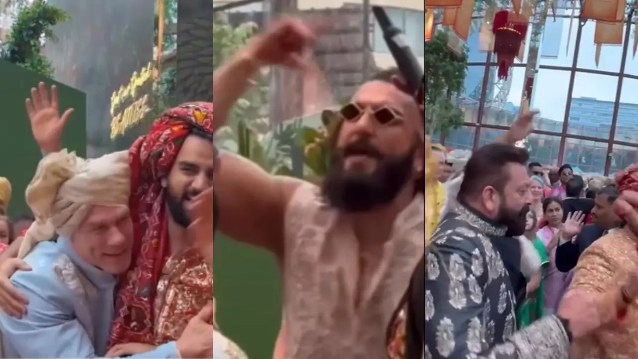 John Cena, Priyanka Chopra, Ranveer Singh Groove At Anant Ambani’s Wedding Baraat – Watch Here