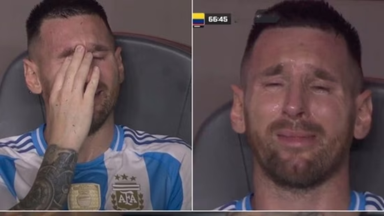 Lionel Messi Breaks Down In Tears And Throws Boot In Frustration After Injury Forces Him Out Of Copa America Final