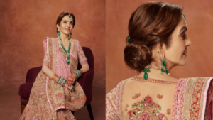 Nita Ambani’s Ethereal Zardozi Ghagra Blouse Embellished With Names Of Children And Grandchildren