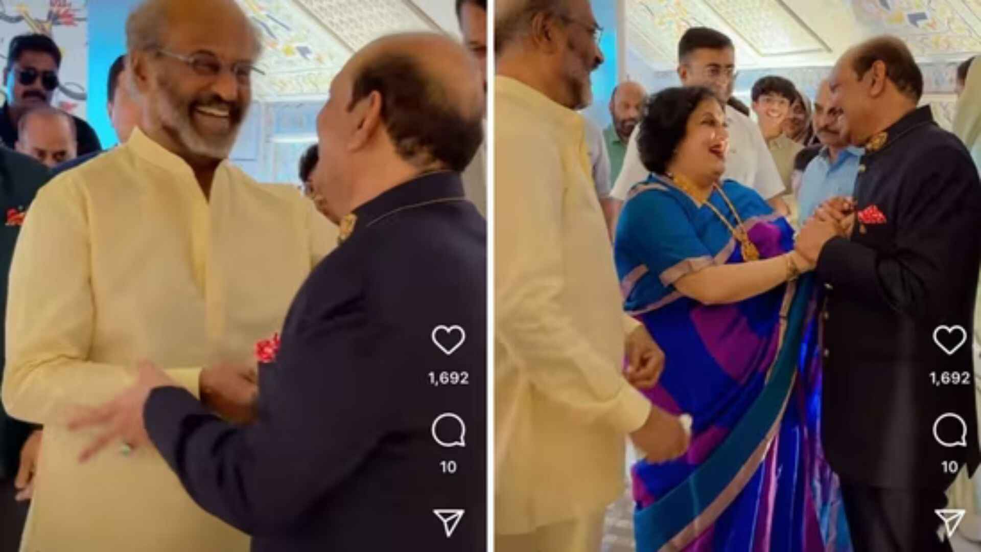 Rajinikanth Attends Another High-Profile Billionaire Wedding Following Ambani Celebrations