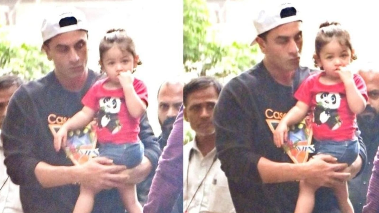 Ranbir Kapoor Takes Raha to Inspect New Home, Keeps Her Close: Watch