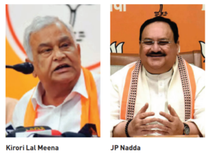 Kirori meets Nadda; Resignation decision deferred