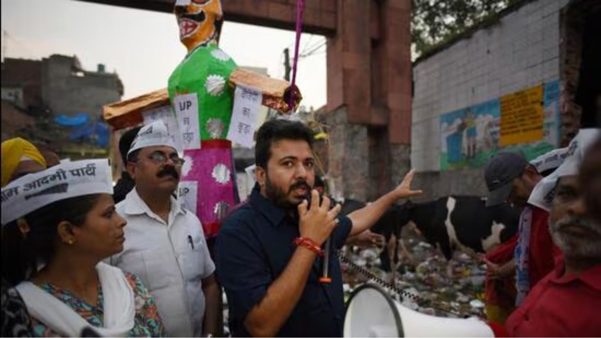 Durgesh Pathak blasts BJP MPs over Delhi slum demolitions