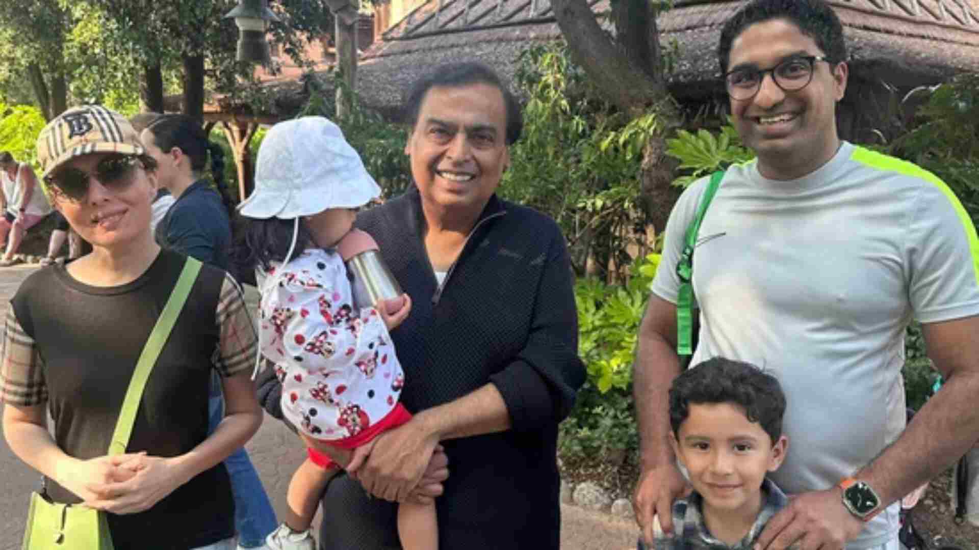 Mukesh Ambani Spotted with Sharmila Faruqui at Disneyland Paris