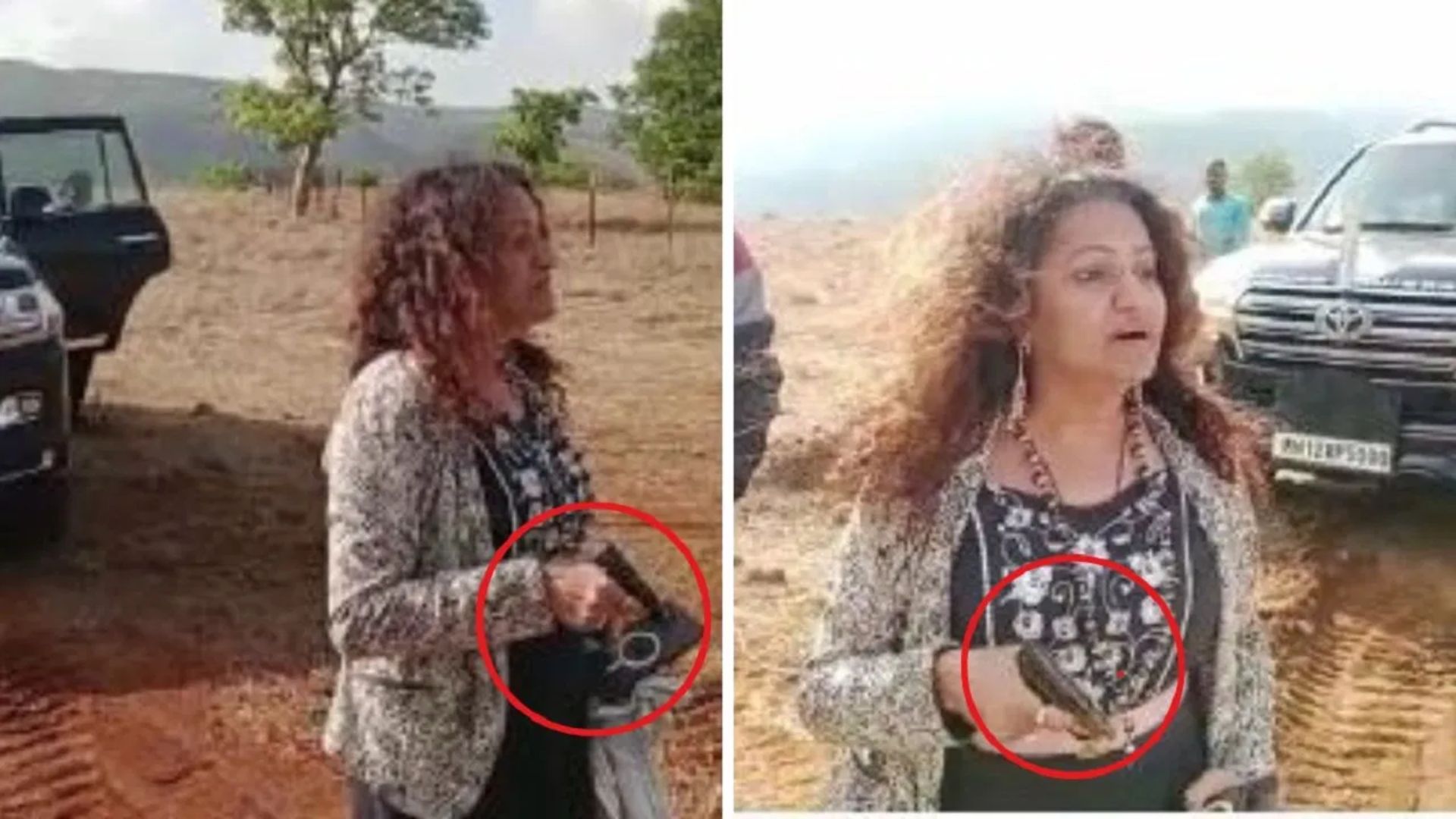 Viral Video: IAS Officer Puja Khedkar’s Mother Allegedly Threatens Farmer With Gun In Pune