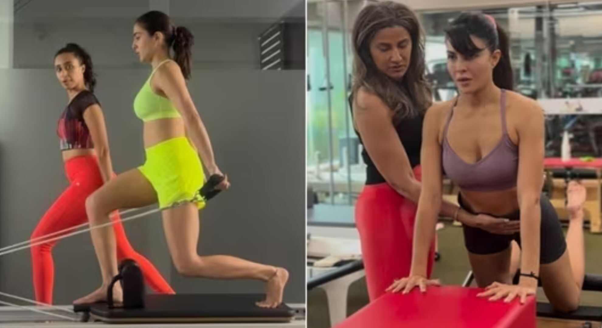 Get Inspired By Sara Ali Khan And Jacqueline Fernandez’s Pilates Routine