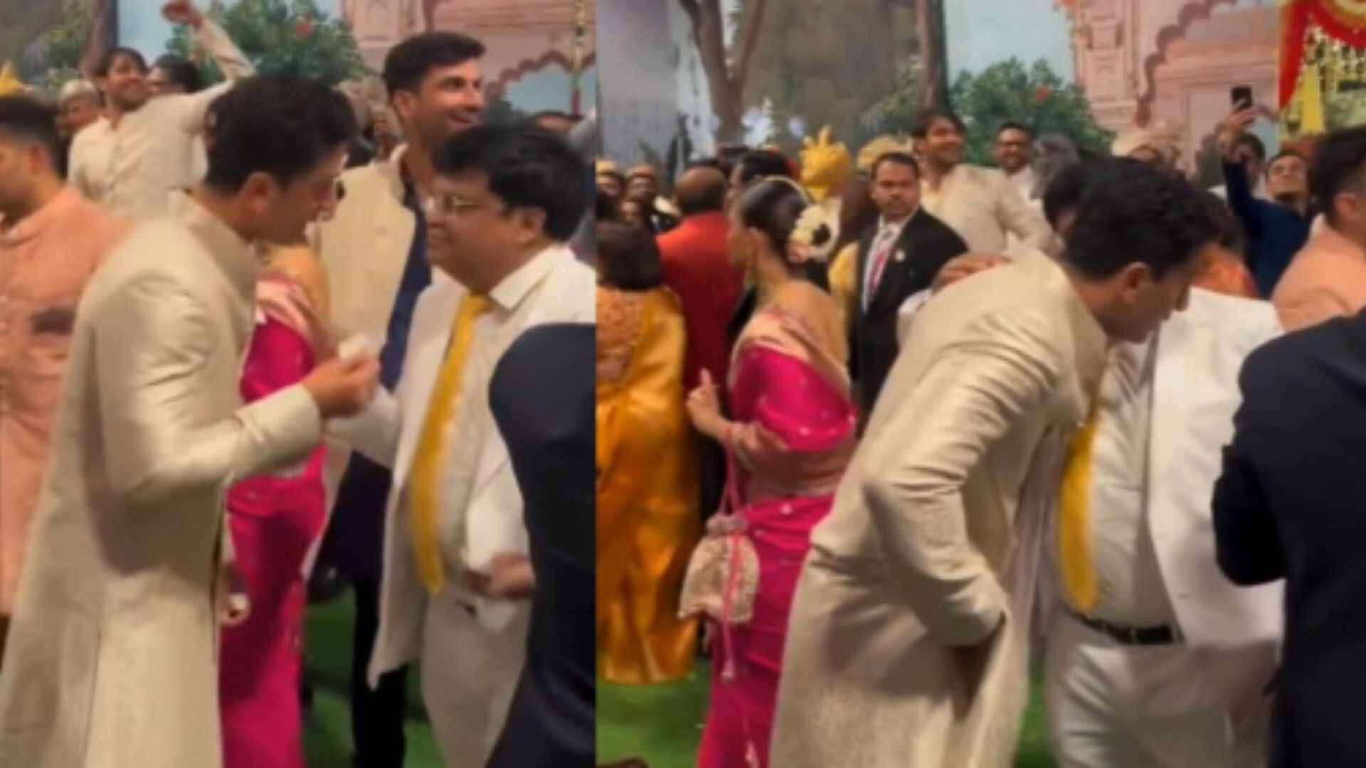Ranbir Kapoor Receives Business Card at Ambani Wedding | Watch