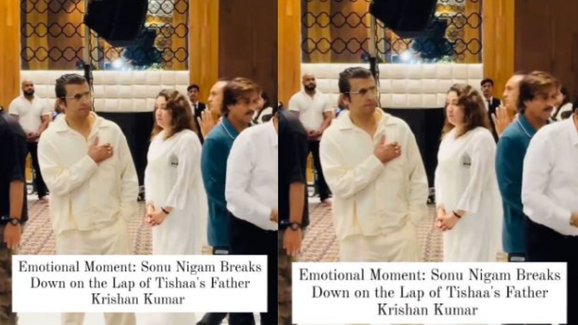 Sonu Nigam Breaks Down at Tishaa Kumar’s Prayer Meet; Consoled by Krishan Kumar