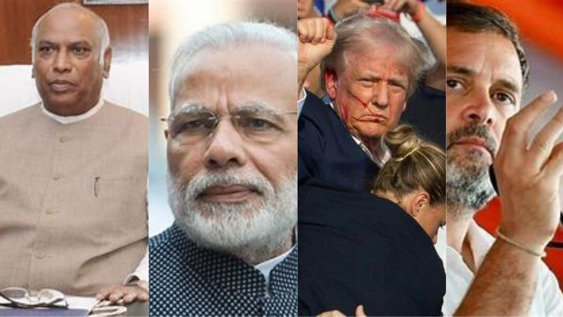Rahul Gandhi, PM Modi, and Kharge Condemn Attack on Former US President Donald Trump at Campaign Rally
