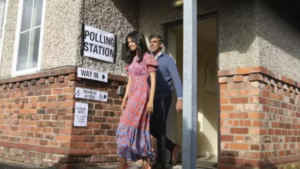 UK Elections: Incumbent PM Rishi Sunak, Wife Akshata Murty cast vote