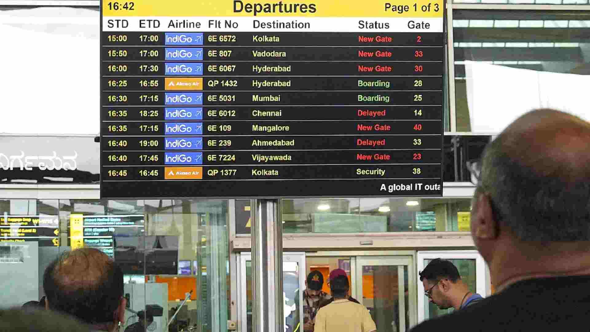 Global IT Outage Leads to Flight Cancellations And Delays In India