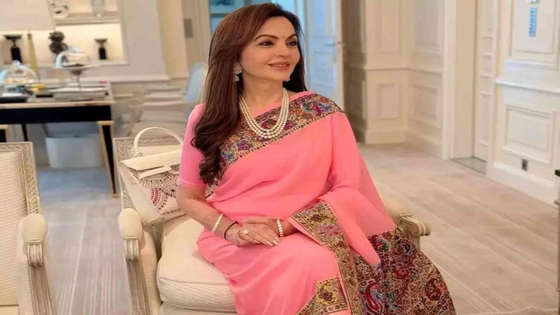 Paris Olympics 2024: Nita Ambani Stuns In Elegant Lotus Pink Saree