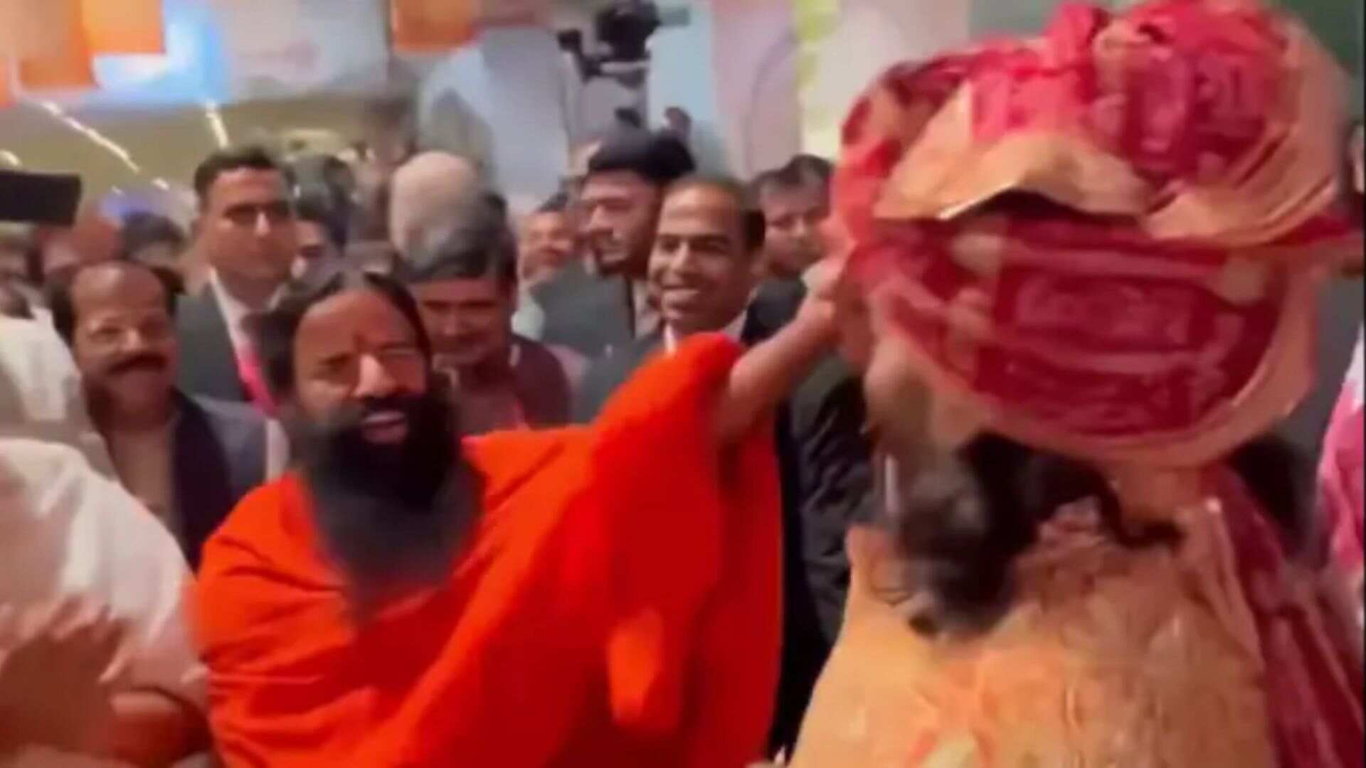 Baba Ramdev Dances With Anant Ambani On Wedding | Watch