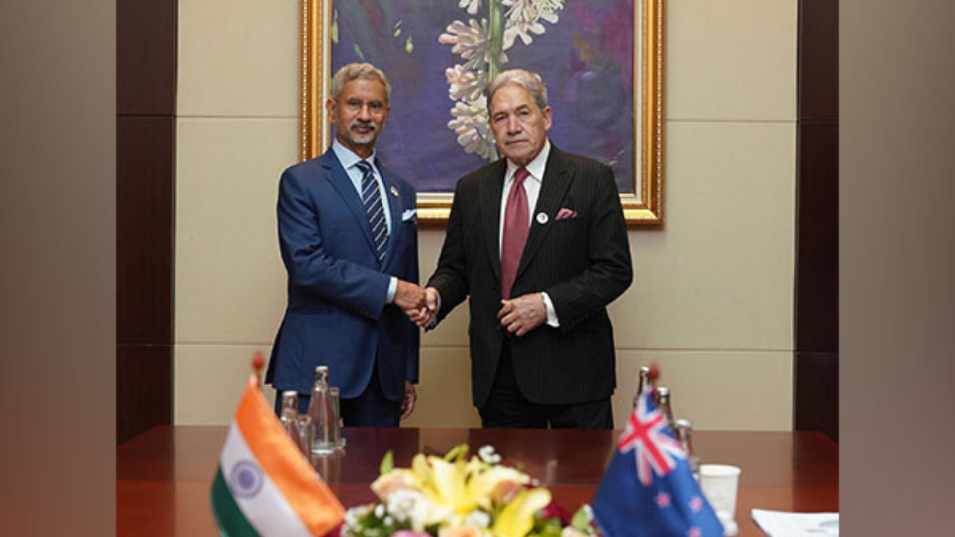 EAM S Jaishankar Holds Talks With New Zealand Deputy PM Winston Peters