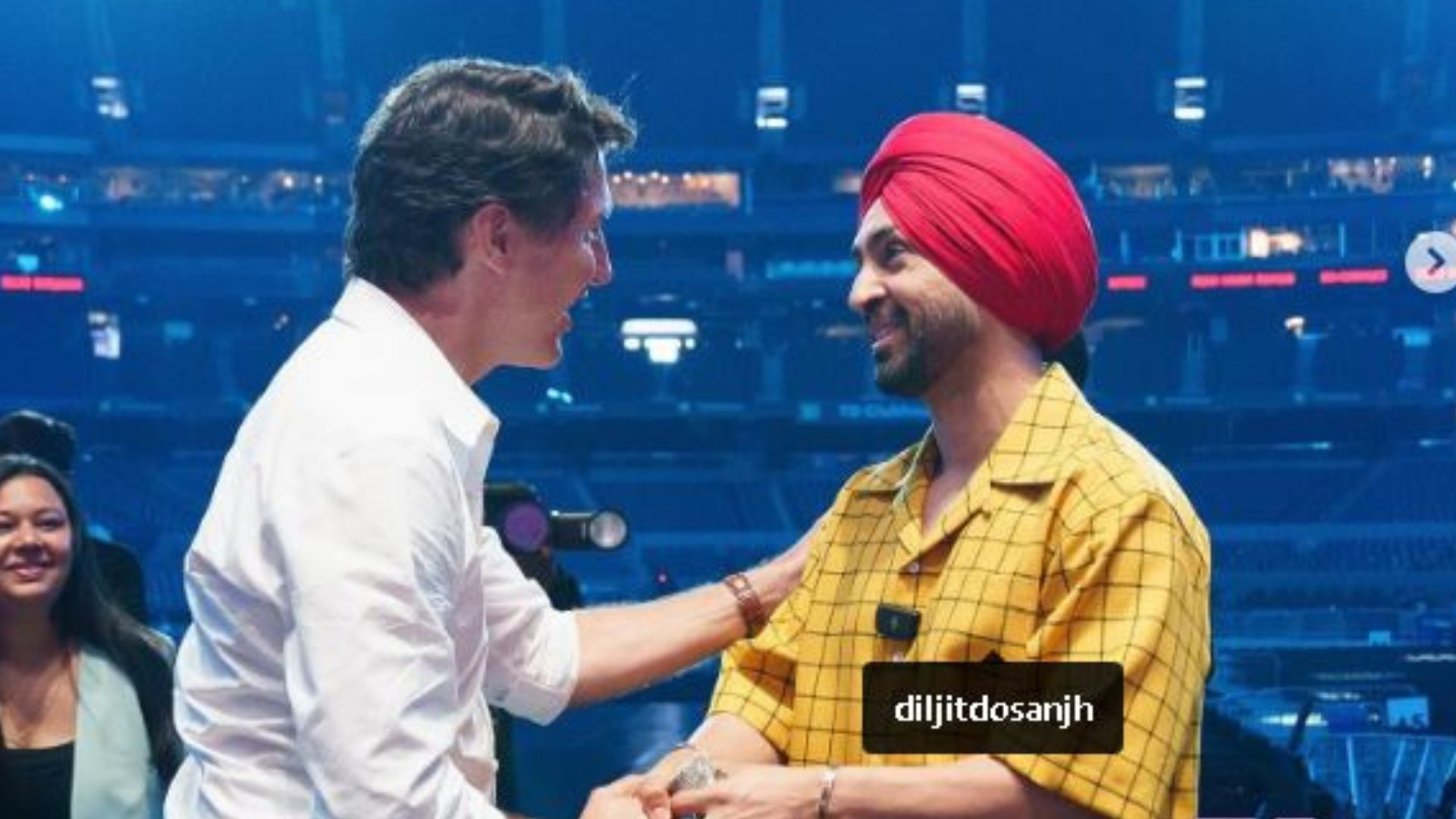 Justin Trudeau Surprises Diljit Dosanjh at Sold-Out Canada Concert