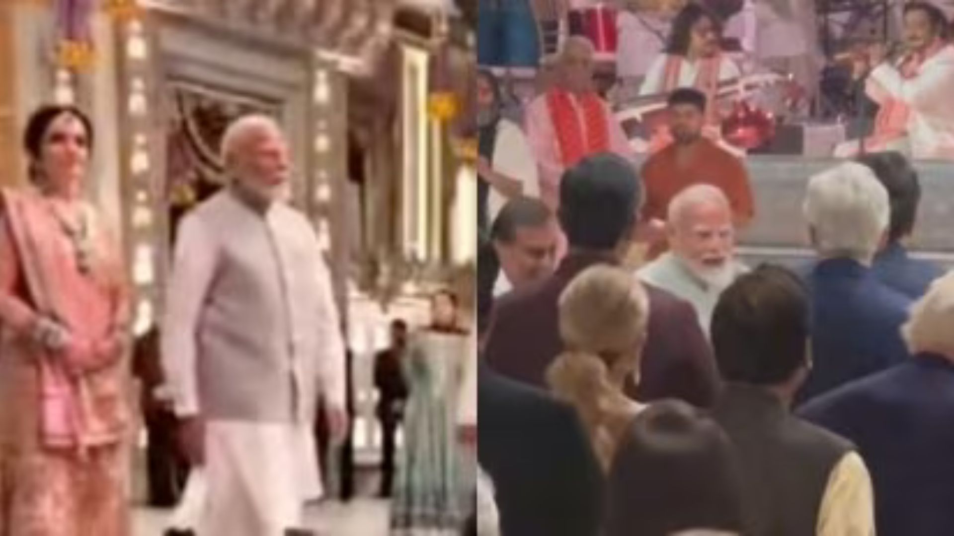 Spot The Stars: PM Modi Seen With Shah Rukh Khan, Ram Charan At Ambani Wedding Video