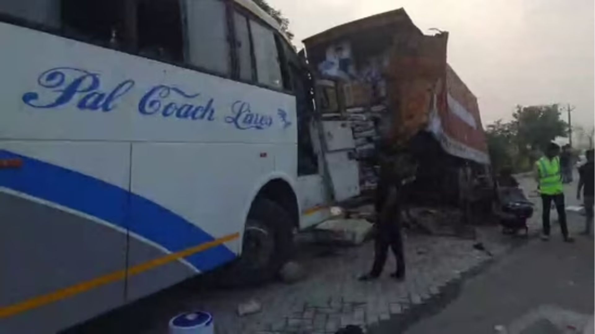 Hathras : Double-Decker Bus and Truck Collision; Two Killed, Nearly Sixteen Injured