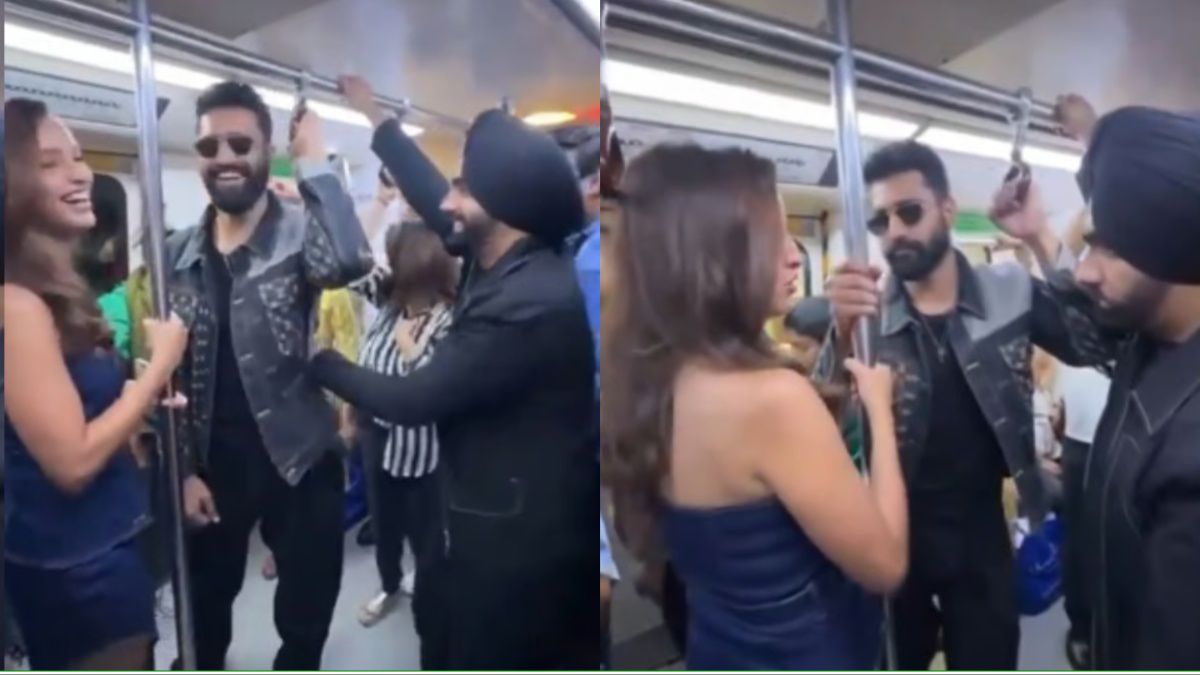 Delhi: Vicky Kaushal, Tripti Dimri Take Metro Amid ‘Bad News’ Promotions