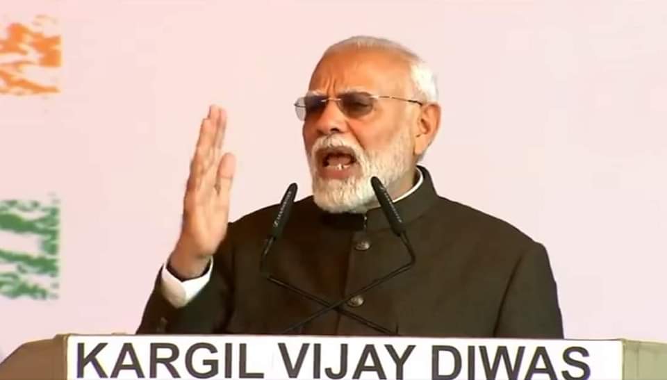 PM Modi Vows to Crush Terrorism and Ensure Peace in J&K on Kargil Vijay Diwas