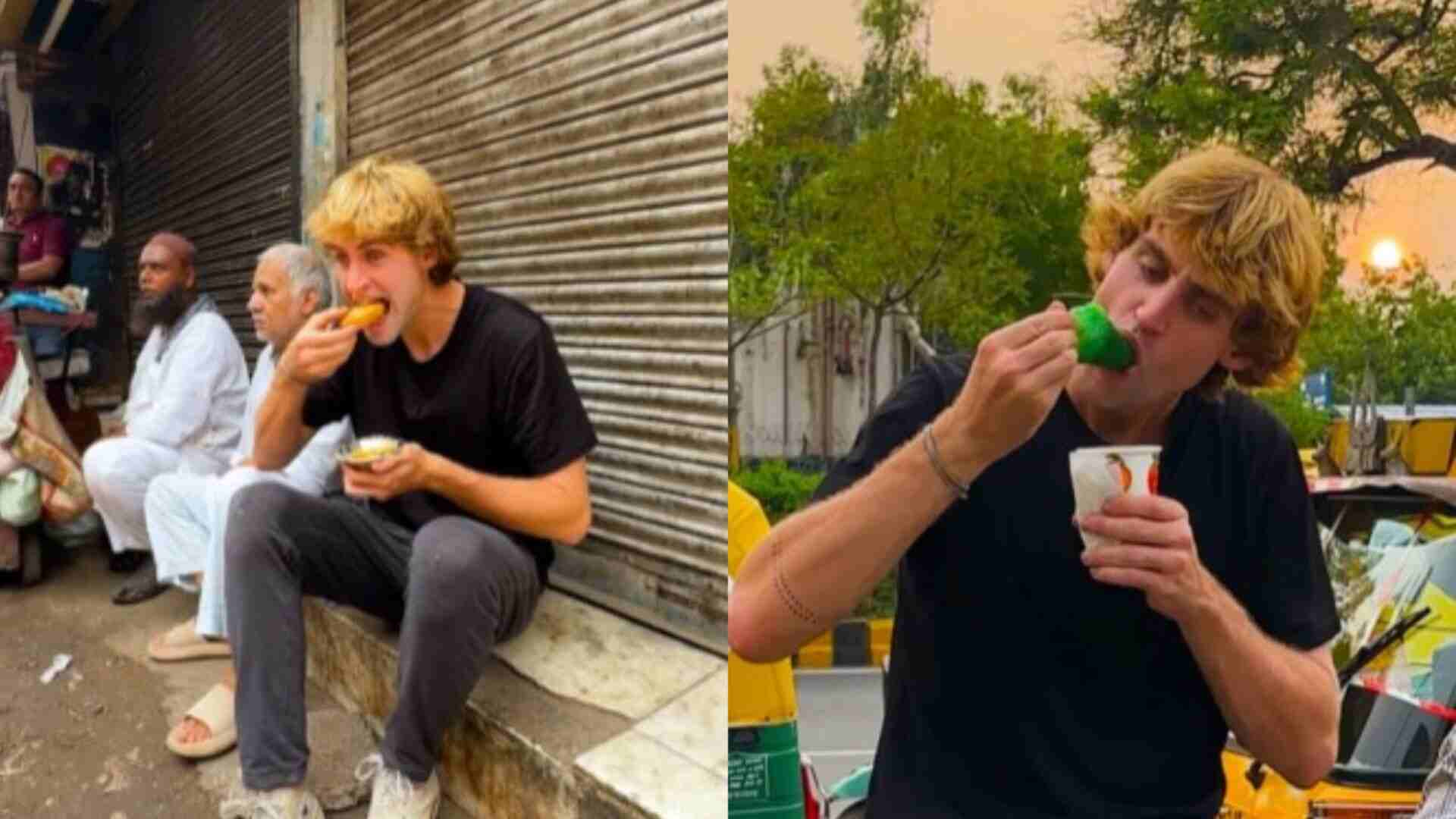 Viral Video: American Vlogger Attempt To Catch Food Poisoning With Delhi Street Food