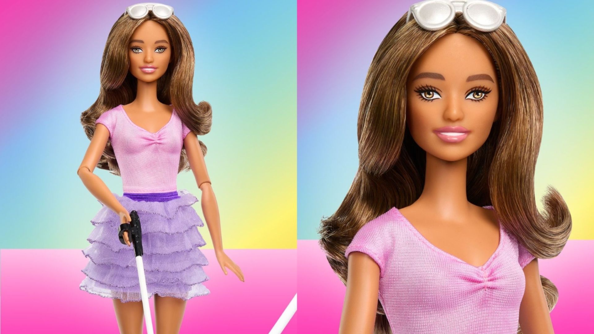 Barbie For Visually Impaired With Cane And Braille Packaging Introduced