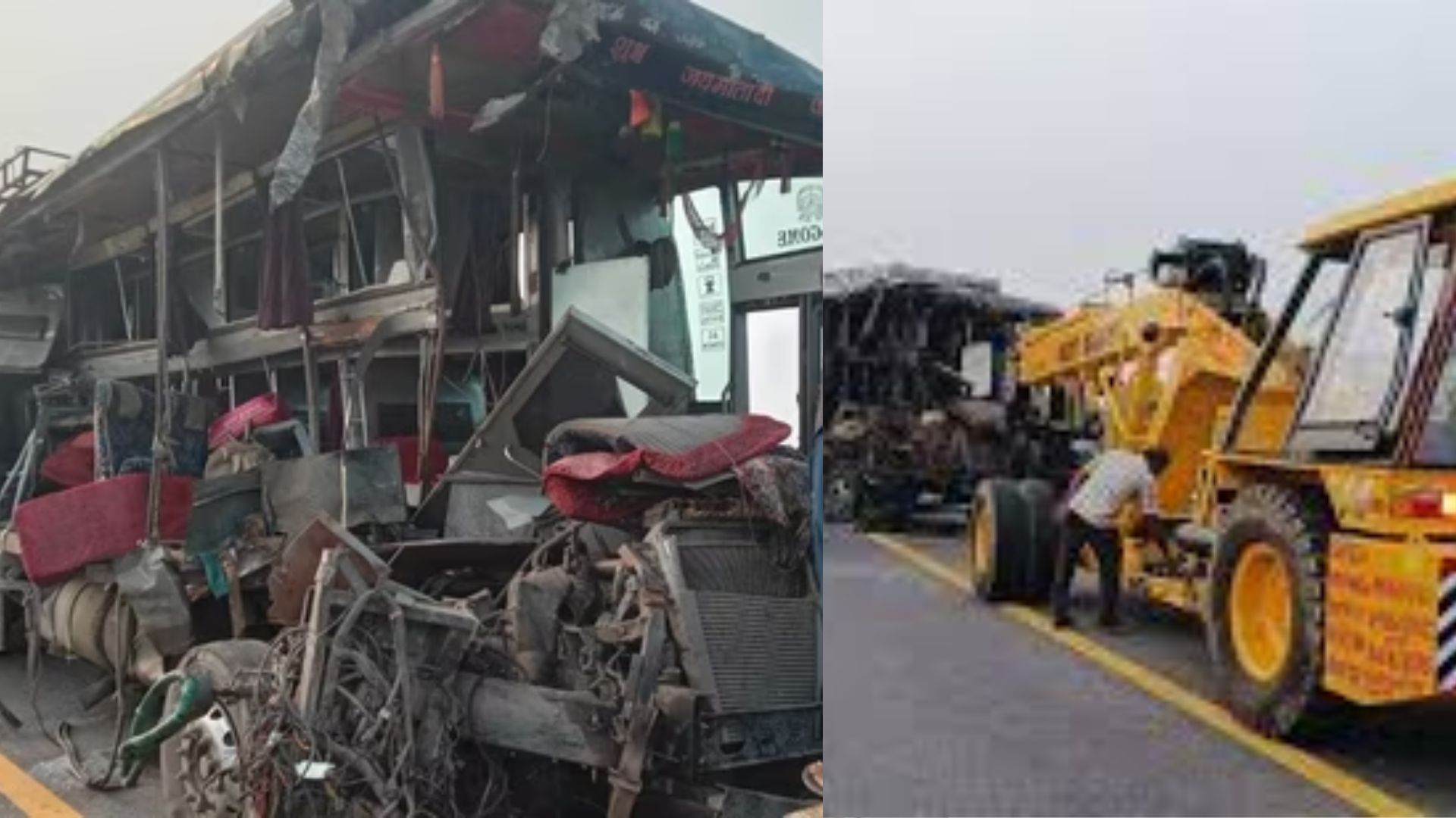 Tragic Accident on Lucknow-Agra Expressway: 18 Dead, 17 Injured as Bus Collides with Milk Tanker
