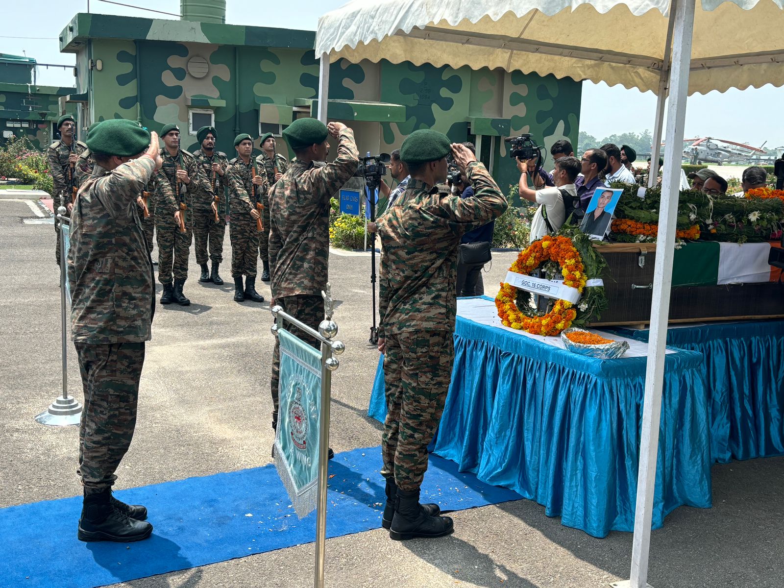 Wreath Laying Ceremony Held for Fallen Soldier Subhash Chander