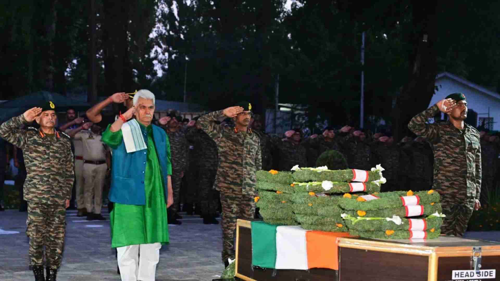 Lt. Governor Manoj Sinha Honors the Sacrifice of Naik Dilwar Khan in Kupwara Anti-Terror Operation