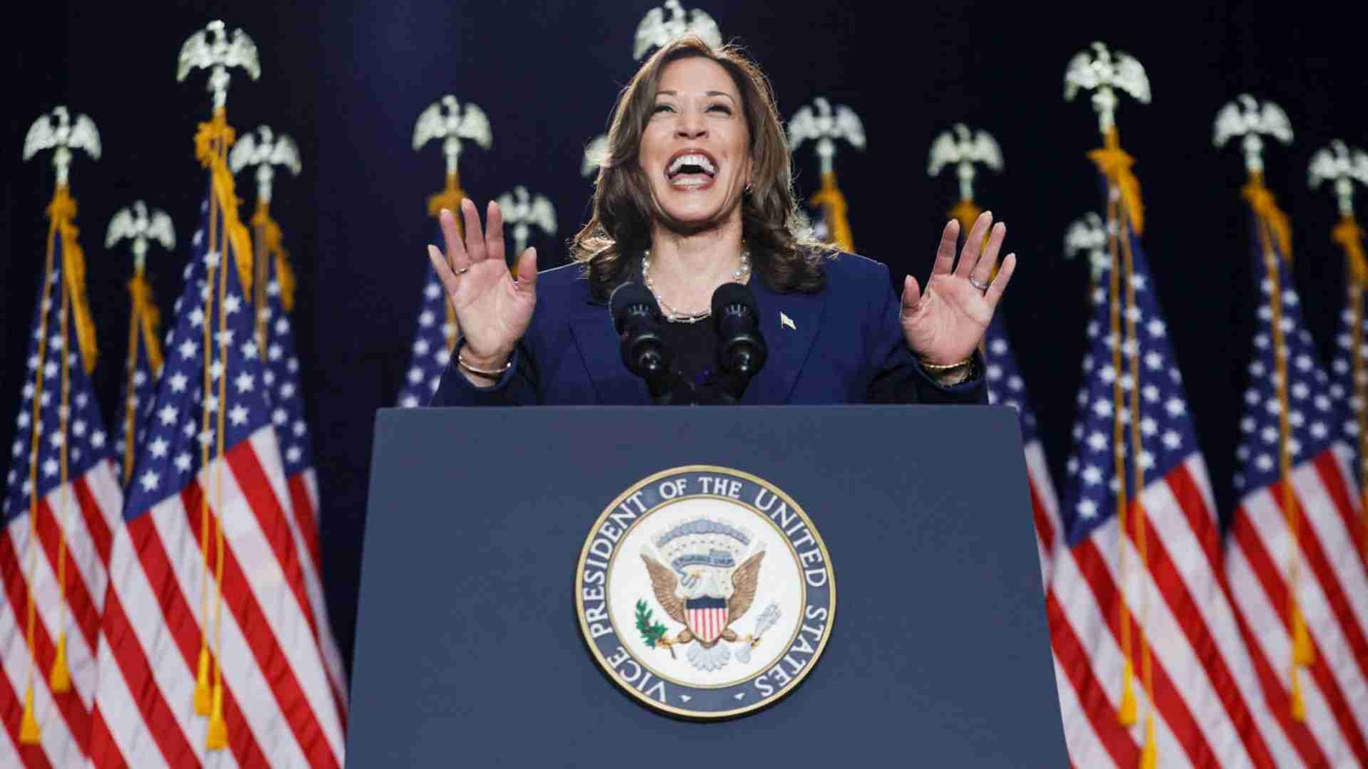 Kamala Harris Launches Offensive Against Trump In First Rally