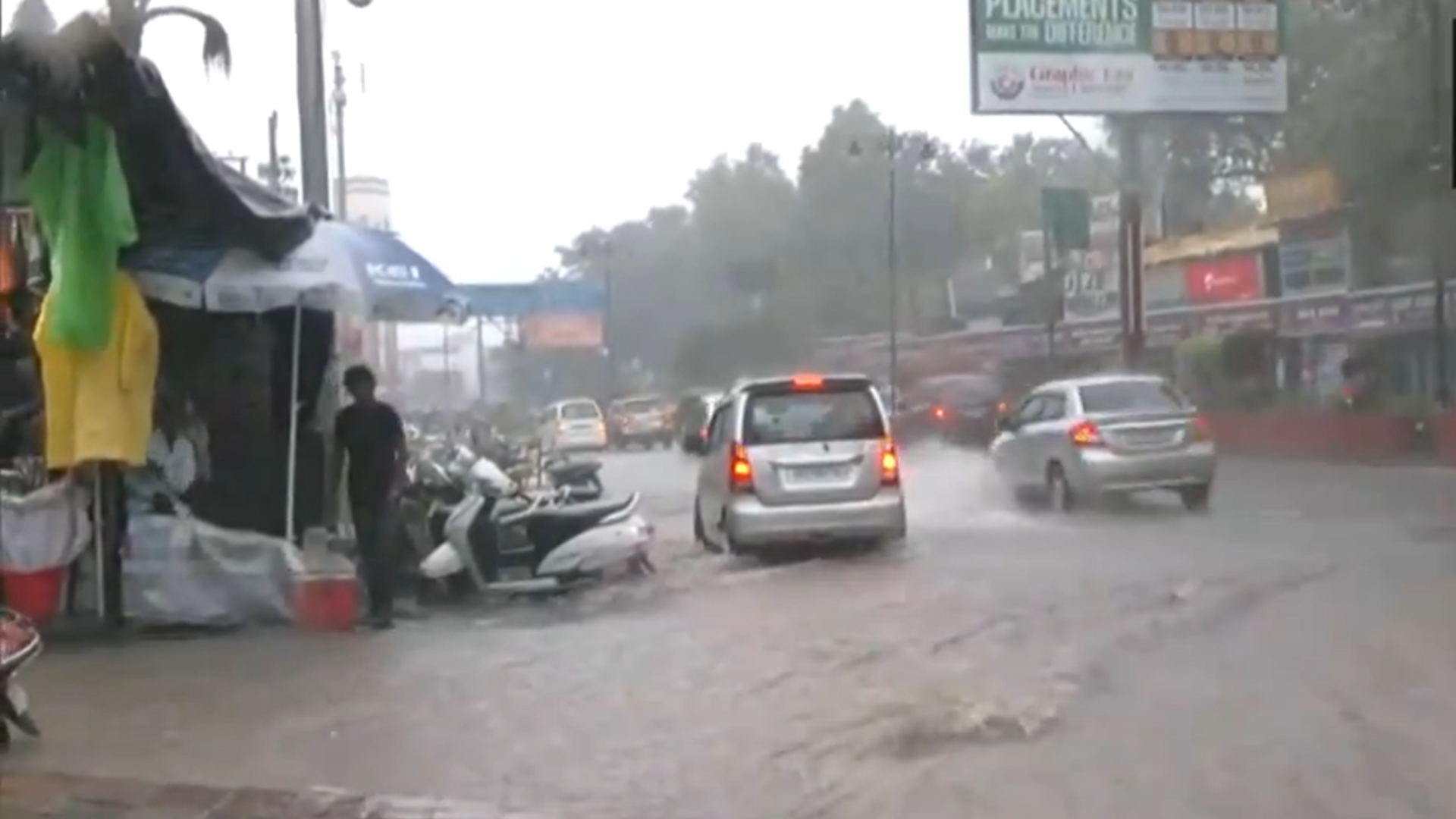 Watch | Heavy Rain Causes Flooding in Dehradun
