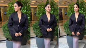 Janhvi Kapoor Reimagines Power Dressing With A Sheer Twist For Film Promotion