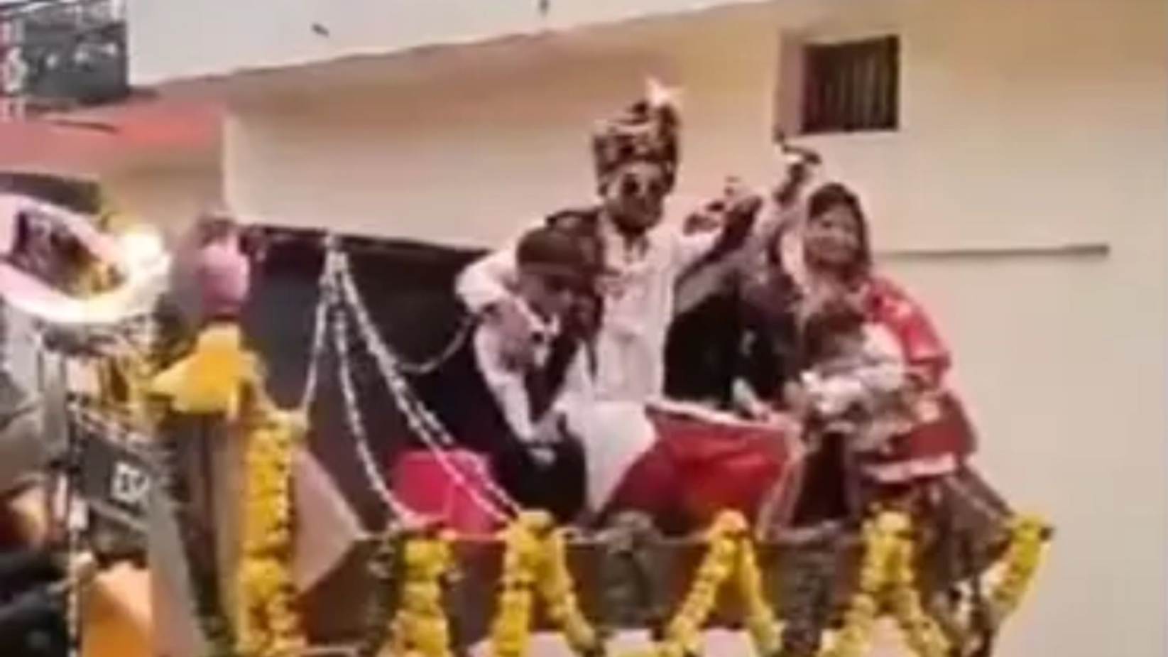Groom’s Bulldozer Wedding Entry in Gorakhpur Goes Viral, Sparks Mixed Reactions
