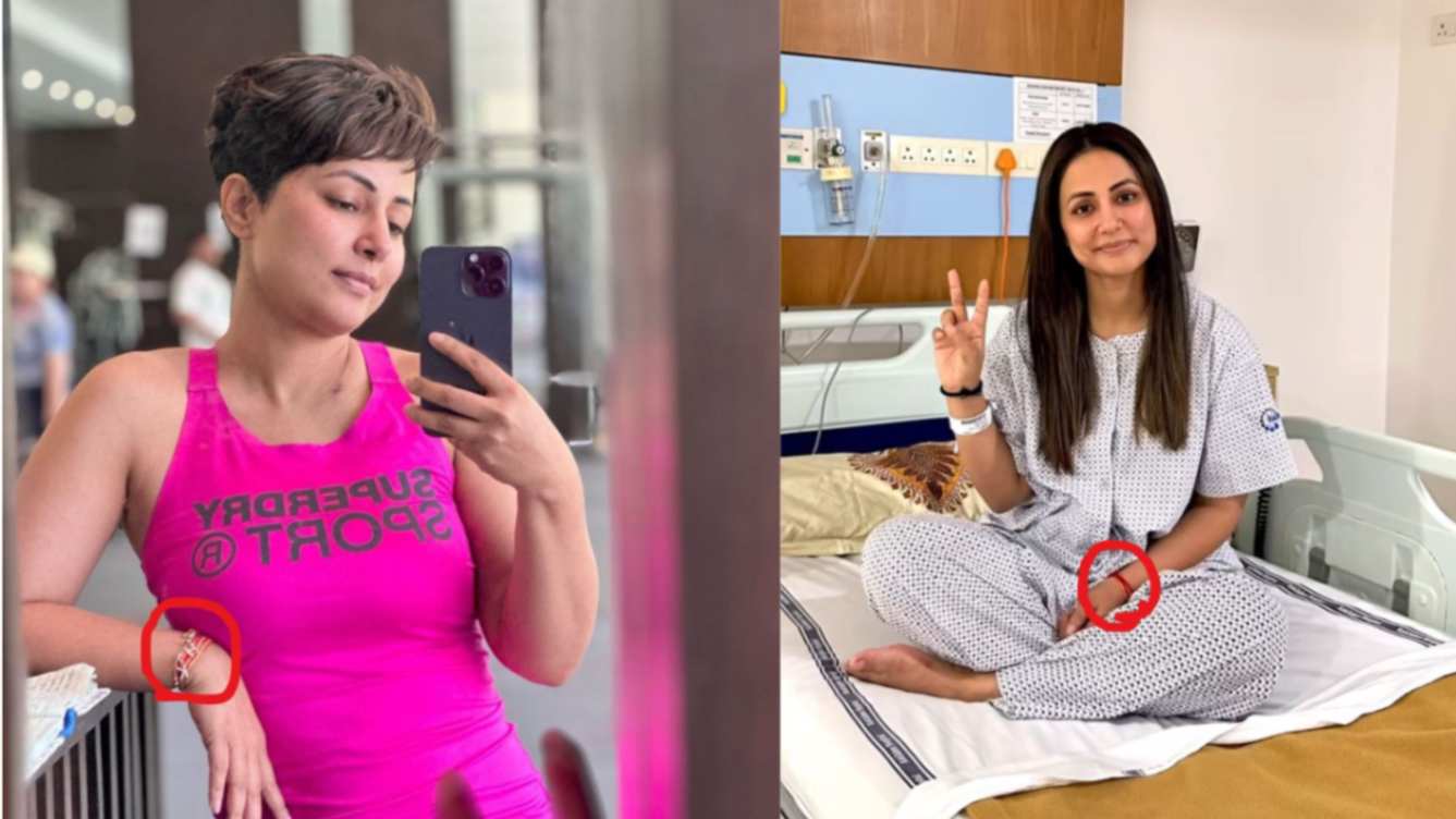 Hina Khan’s red sacred thread on her wrist reflects her religious faith amid challenging battle with breast cancer