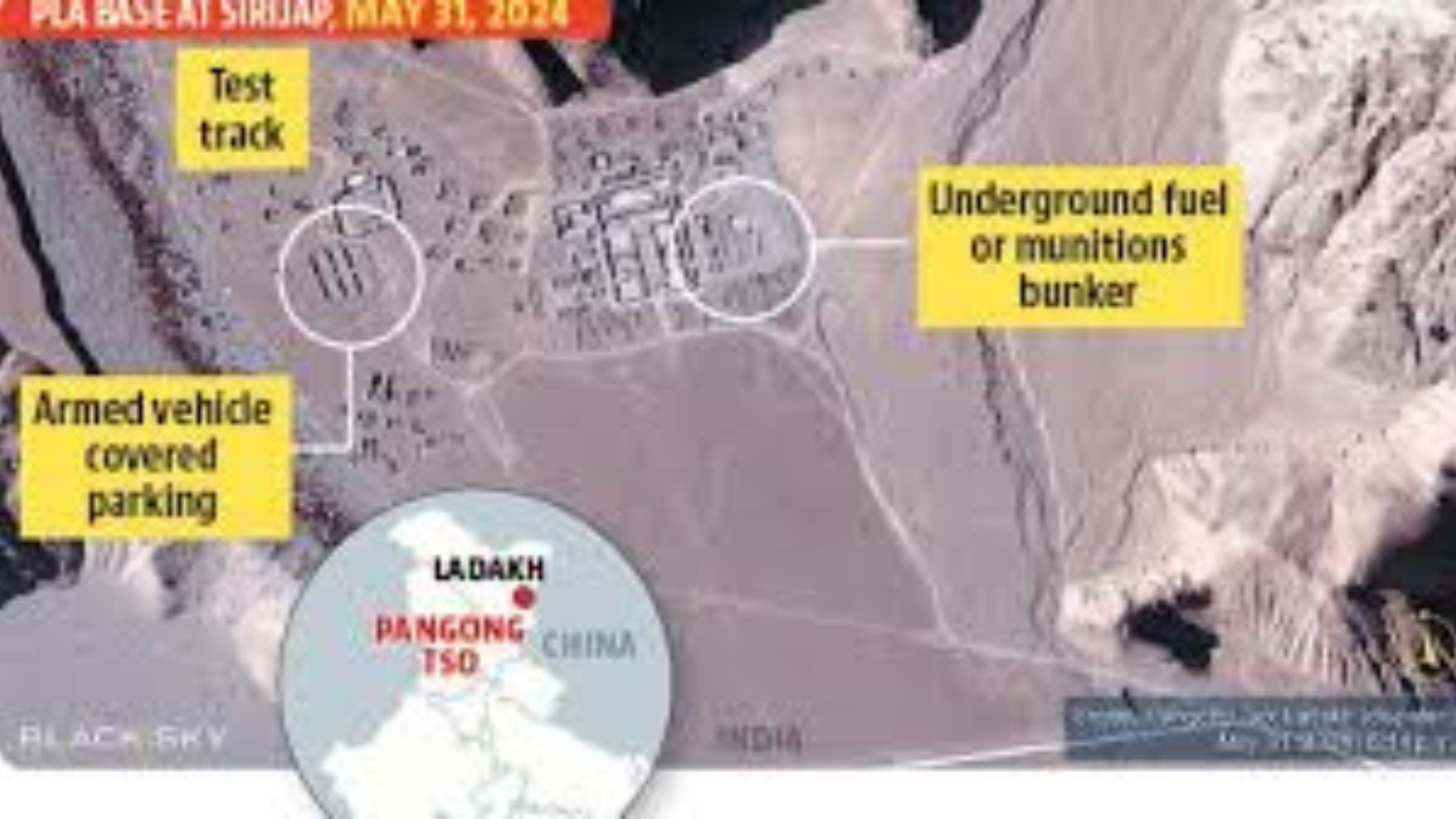 Satellite Images Reveal China’s Buildup Near Pangong Lake In Ladakh
