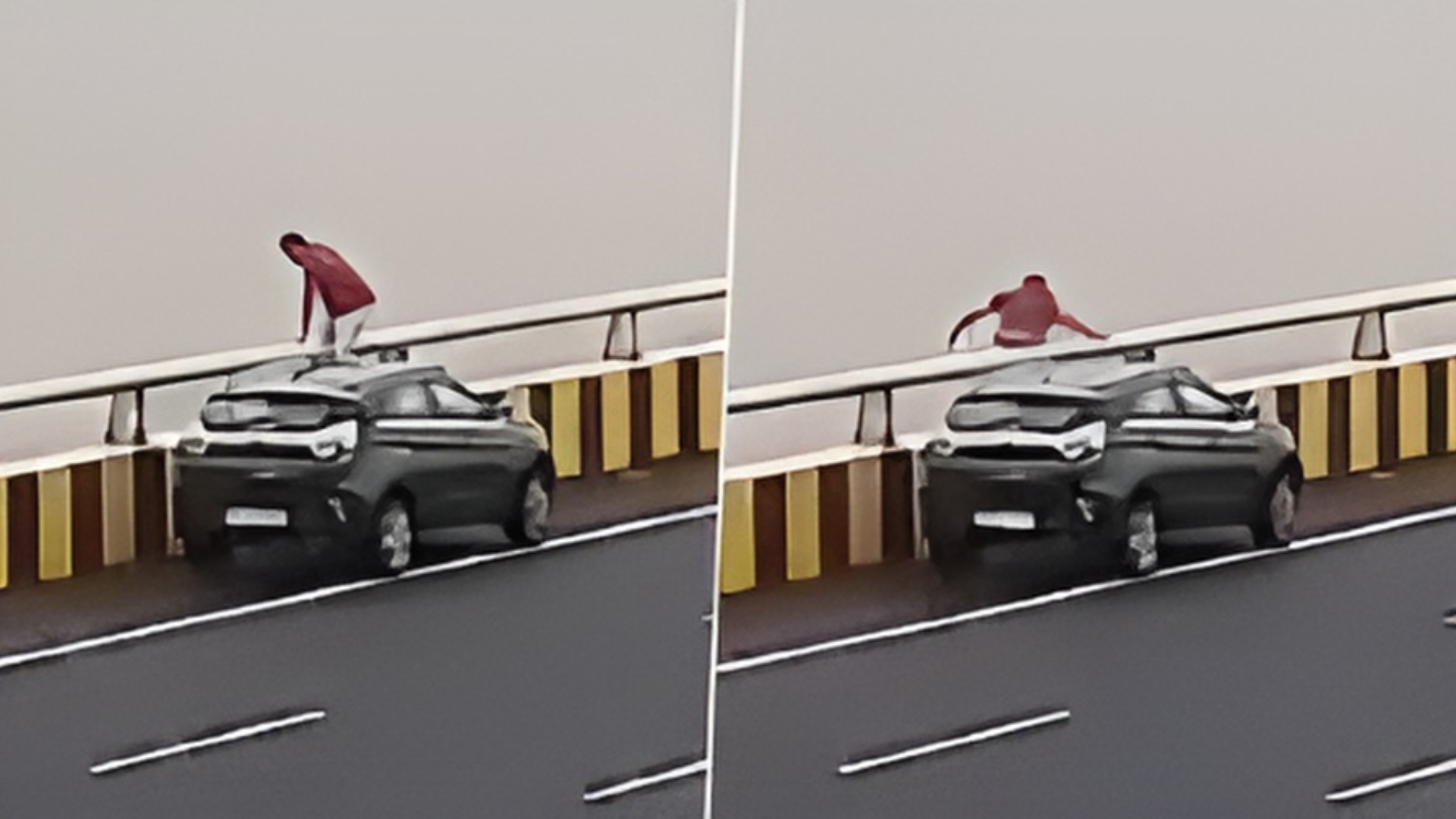 Mumbai Techie Jumps From Atal Setu After Stopping Car: On Camera