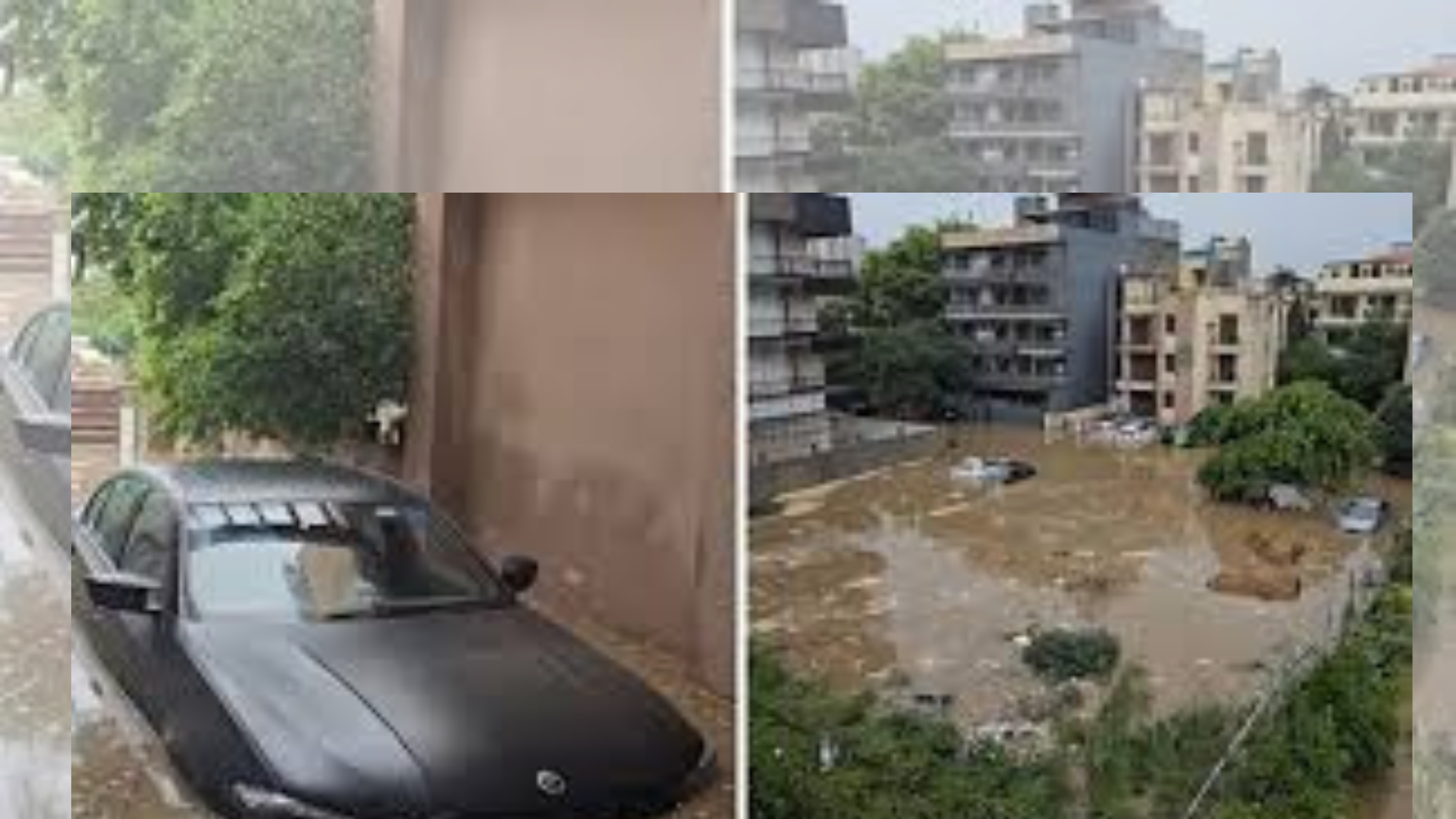Watch: BMW, Mercedes Car Submerged In Gurgaon After Rainfall